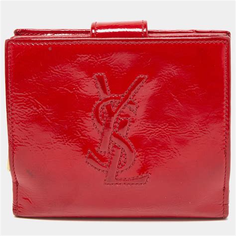 SAINT LAURENT Patent Belle de Jour Wallet